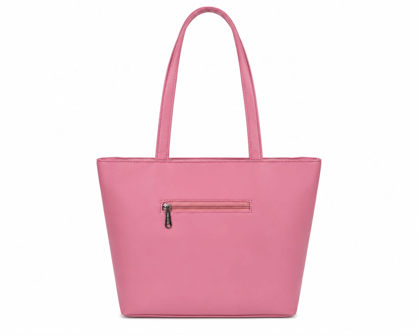 Chic Pink Quilted Tote Handbag with Matching Mini Pouch
