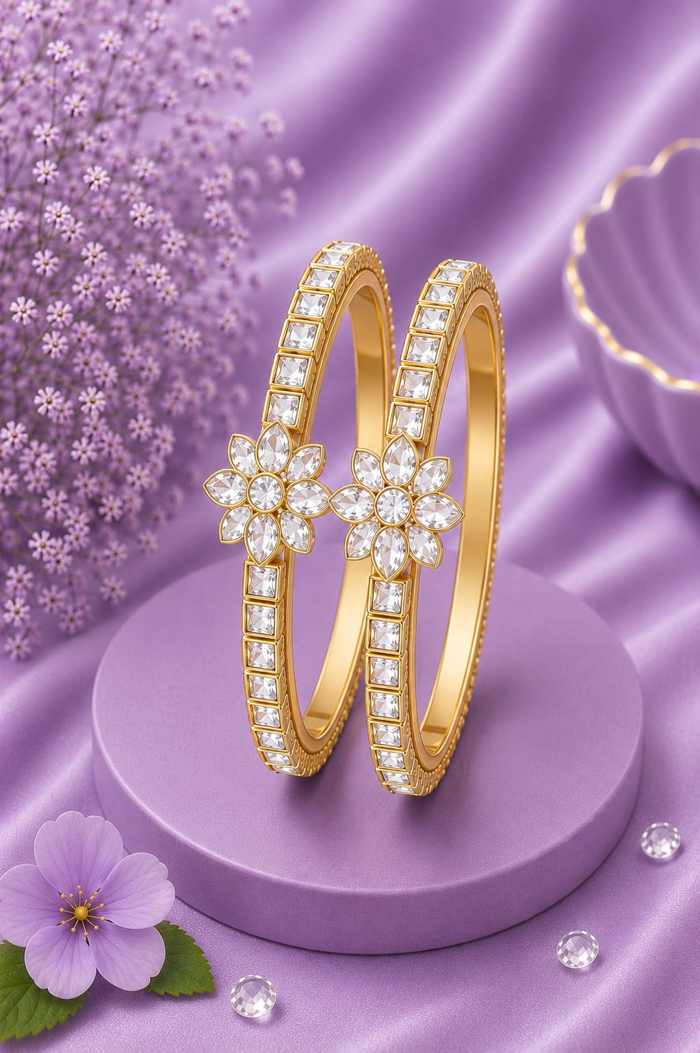 Premium Green Kundan Thread Bracelet for Women | Handmade Designer Jewellery 💜