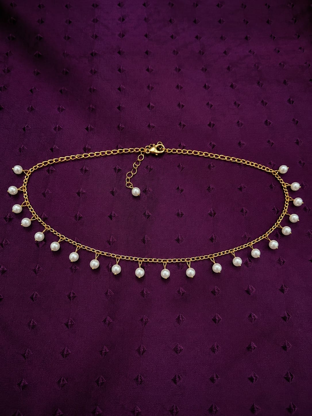 Handmade Pearl Jewellery Set | Elegant Pearl Necklace, Bracelet & Waist Chain | LiLa Trendz